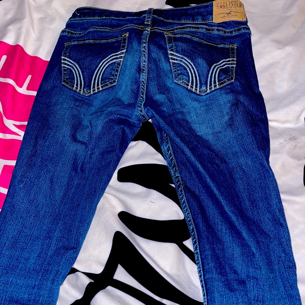 Hollister super skinny blue jeans